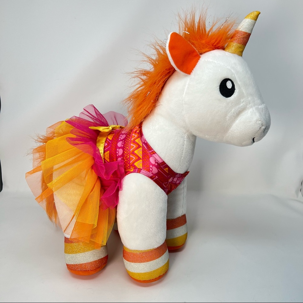 🍭🎃Build A Bear Candy Corn Unicorn Retired 2019 Plush HALLOWEEN EXCLUSIVE PLUSH